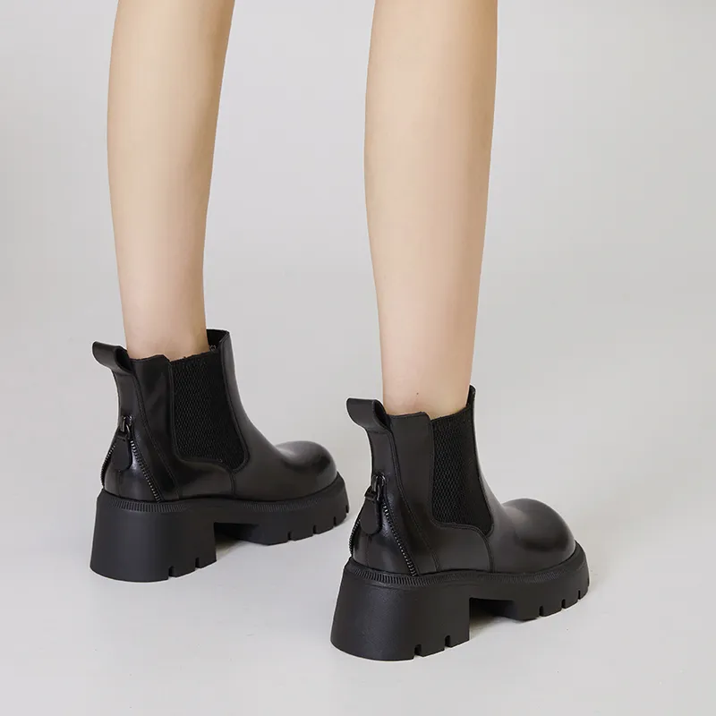 Milan Love Song Knee-High Chelsea Boots 6cm Women's-9