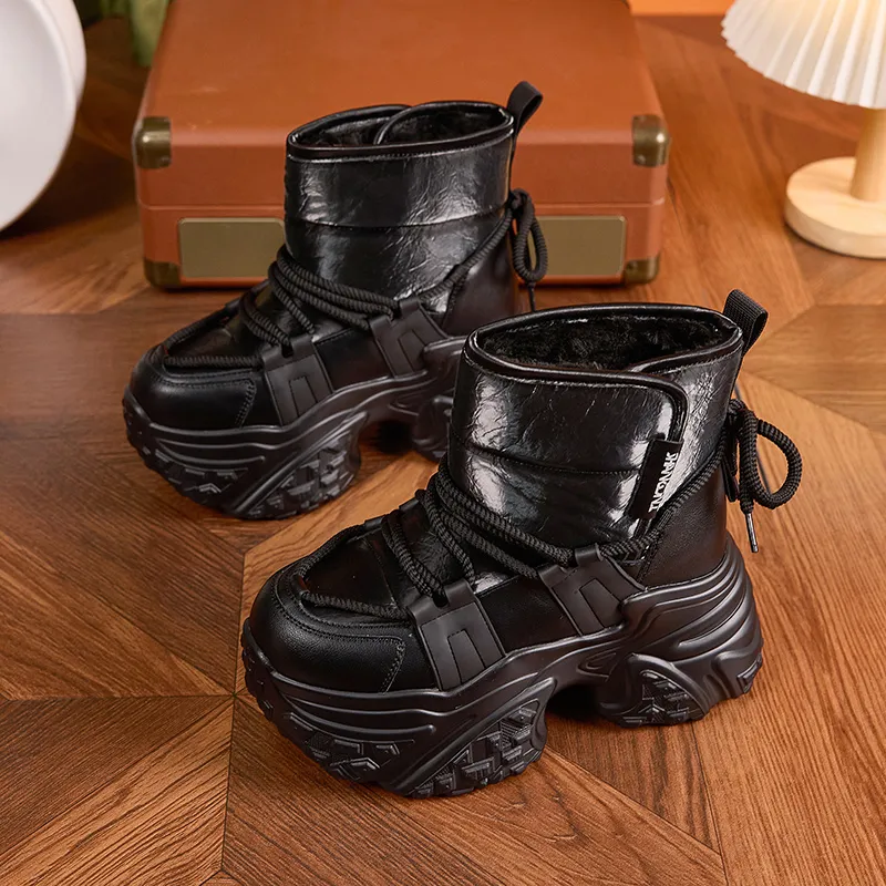 Milan Love Song Warm Height Increasing Coverage Short Snow Boots Women's-9