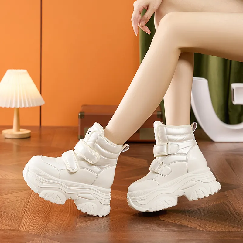 Milan Love Song Warm Height Increasing Short Snow Boots Women's-4