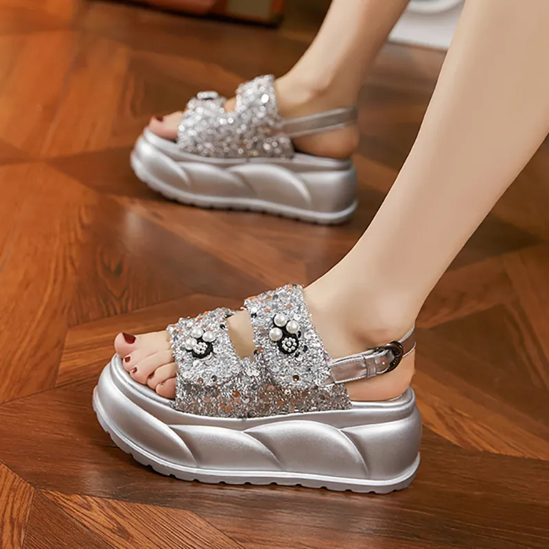 Milan Love Song Roman Sandals 7.5cm Women's-8
