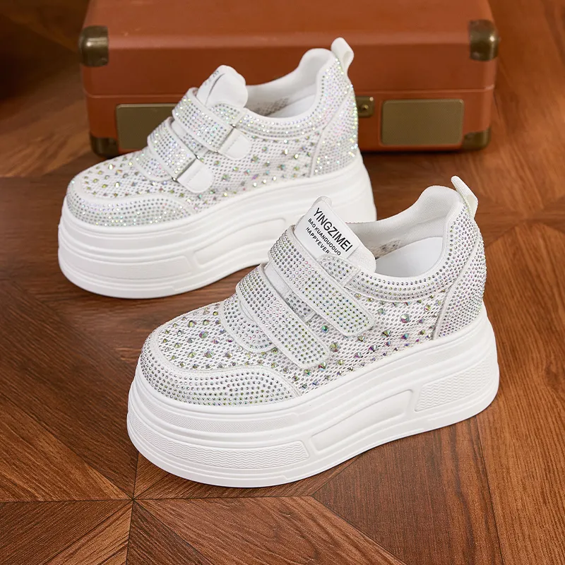 Milan Love Song Wear Resistant Lightweight Height Increasing Low Top Casual Shoes Women's-3