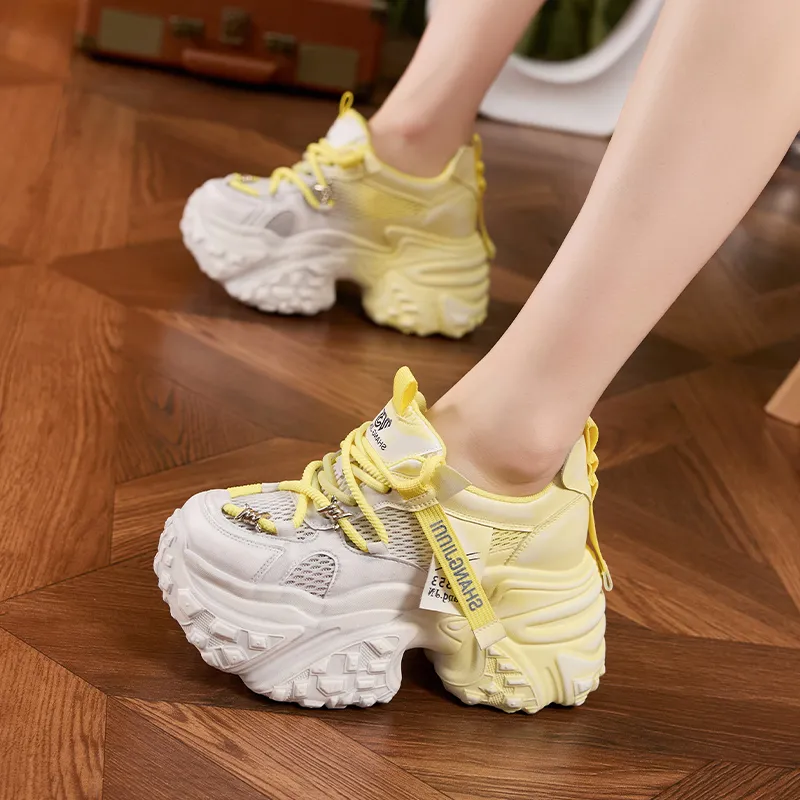 Milan Love Song Shock Absorbers Slip Resistant, Abrasion Resistant, Breathable Low Top Chunky Sneakers Women's-19