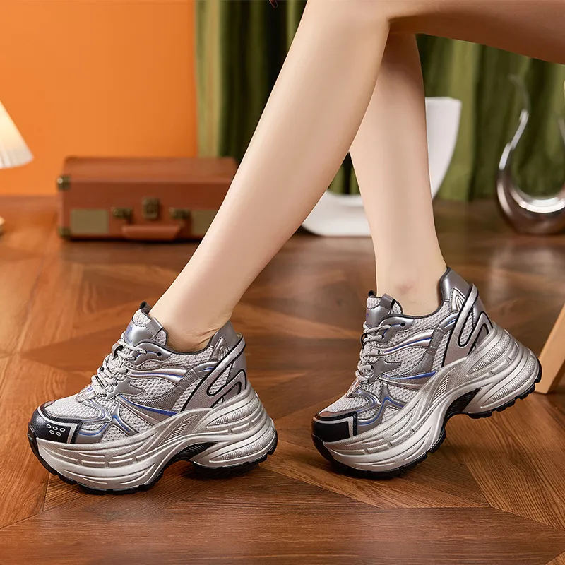 Milan Love Song Anti Slip And Wear Resistant Lightweight Low Top Chunky Sneakers Women's-6