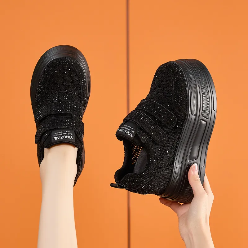 Milan Love Song Wear Resistant Lightweight Height Increasing Low Top Casual Shoes Women's-8