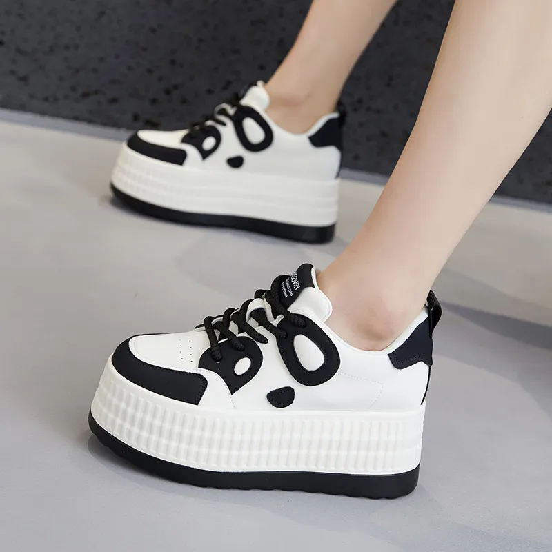 Milan Love Song Height Increasing Low-Top Skateboard Shoes 8cm Women's-1