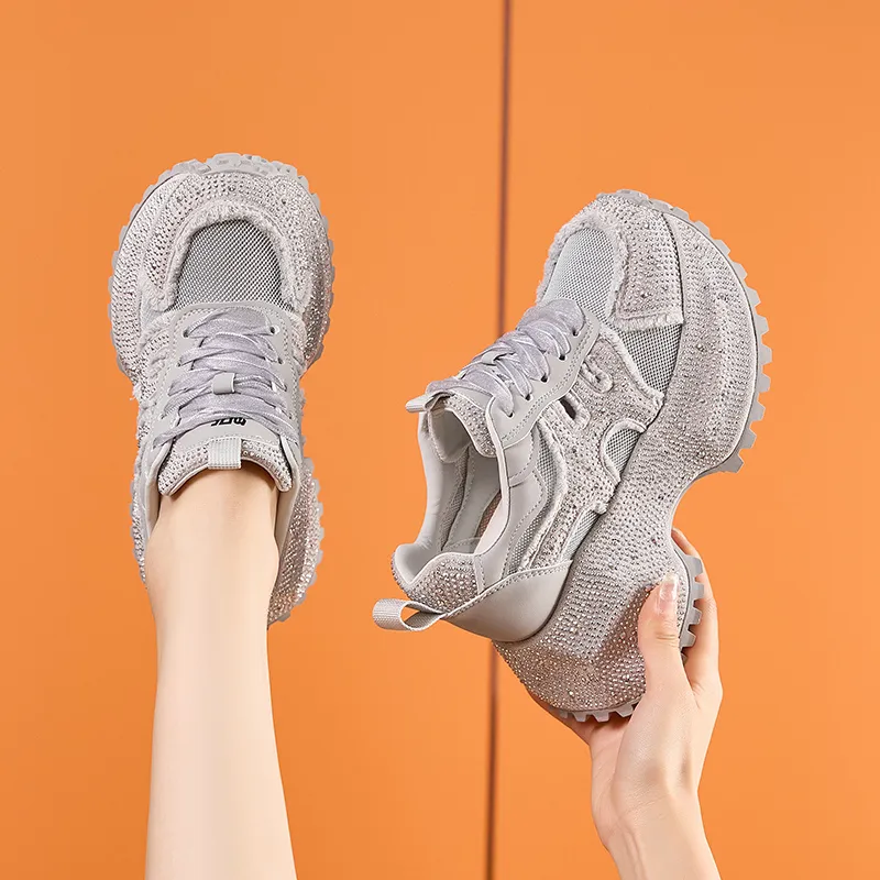 Milan Love Song Cushioning, Slip Resistant, And Abrasion Resistant Low Top Chunky Sneakers Women's-20