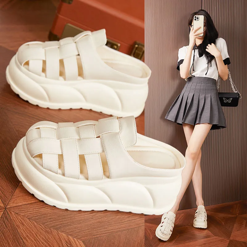 Milan Love Song Quick Drying Slip Resistant Abrasion Resistant Wrap toe Slippers Women's Black-6