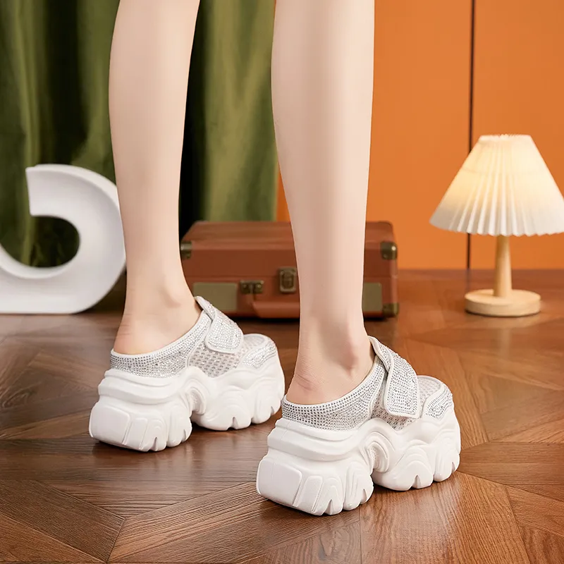 Milan Love Song Rubber Sole Abrasion Resistant Slip Resistant Closed Toe Slippers Women's-10