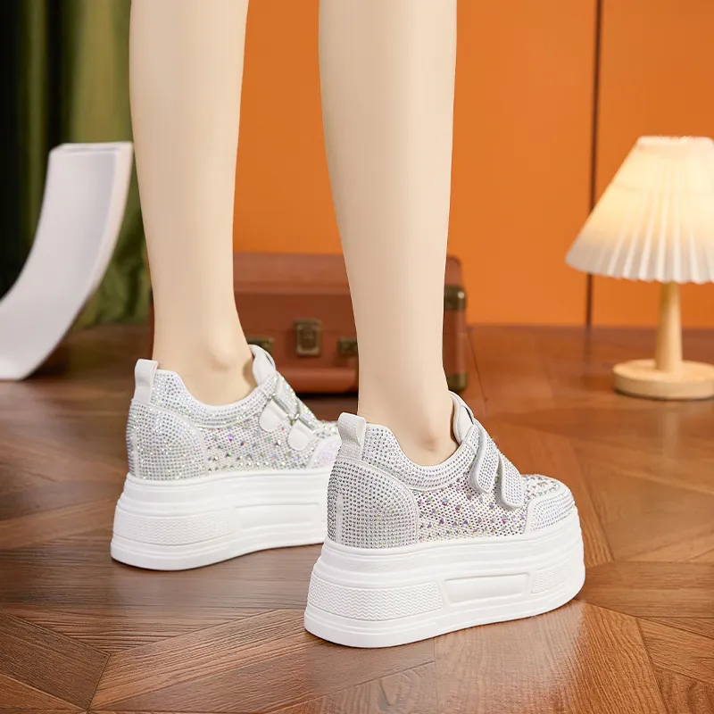 Milan Love Song Wear Resistant Lightweight Height Increasing Low Top Casual Shoes Women's-5