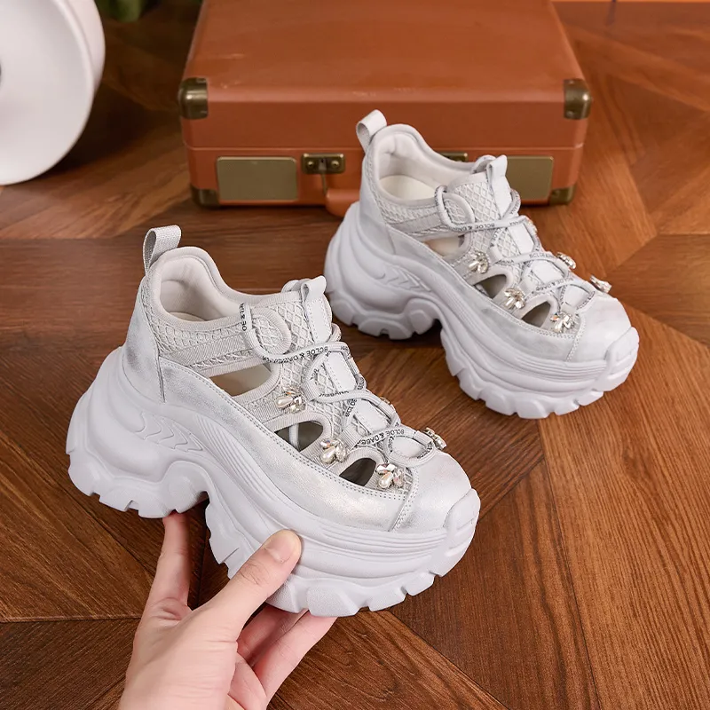 Milan Love Song Anti Slip Wear Resistant Low Top Chunky Sneakers Women's-9