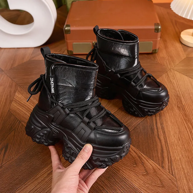 Milan Love Song Warm Height Increasing Coverage Short Snow Boots Women's-7