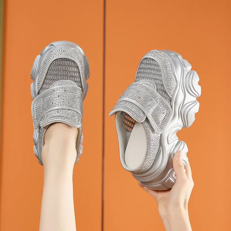 Milan Love Song Rubber Sole Abrasion Resistant Slip Resistant Closed Toe Slippers Women's-6