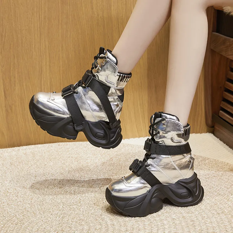 Milan Love Song Height Increasing High Top Chunky Sneakers Women's-13