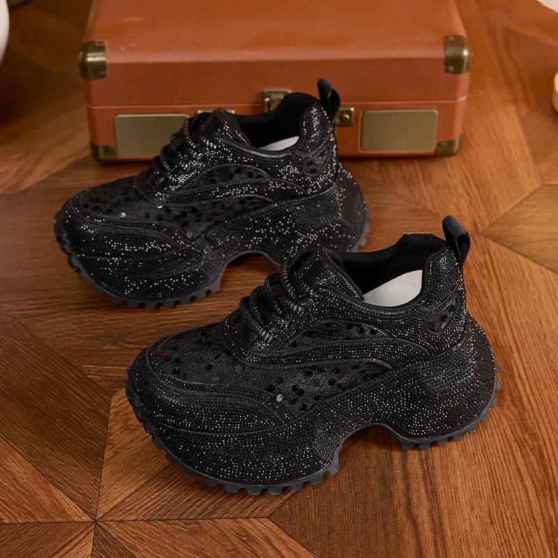 Milan Love Song Cushioning, Wear Resistant Low Top Chunky Sneakers Women's-11