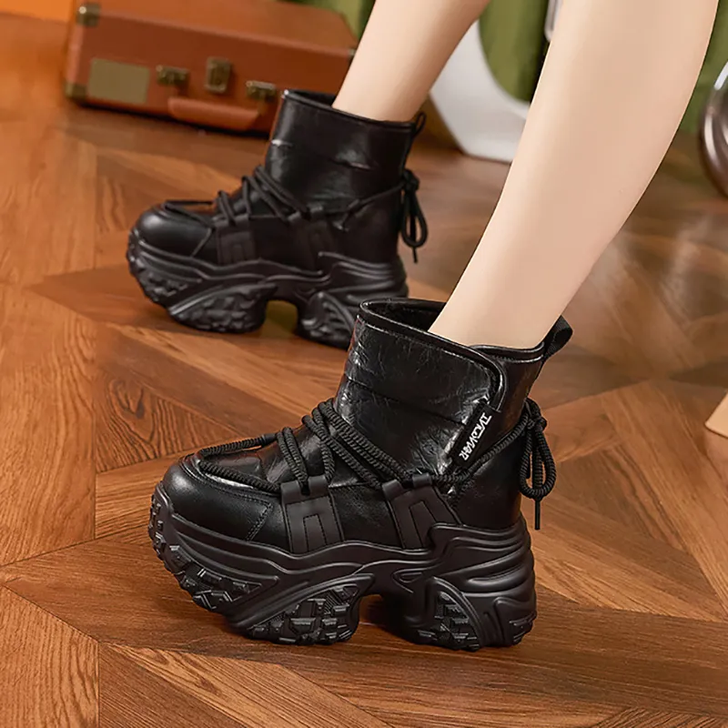 Milan Love Song Warm Height Increasing Coverage Short Snow Boots Women's-10
