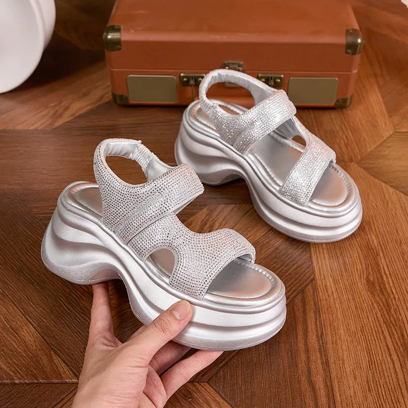 Milan Love Song One Strap Sandals 8cm Women's-5