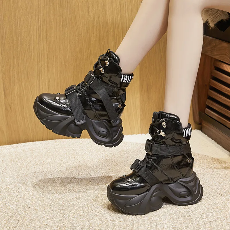 Milan Love Song Height Increasing High Top Chunky Sneakers Women's-5