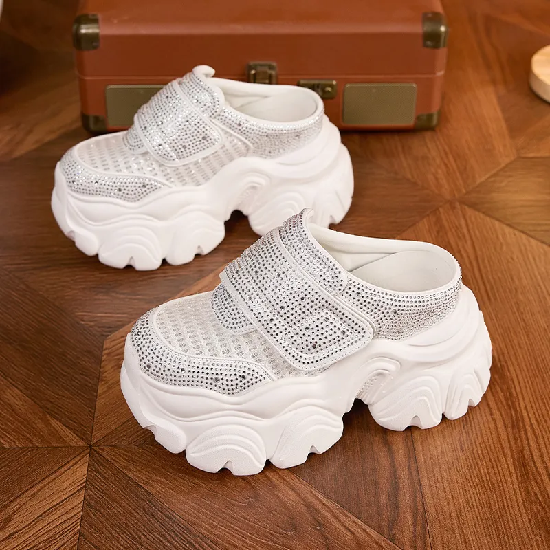 Milan Love Song Rubber Sole Abrasion Resistant Slip Resistant Closed Toe Slippers Women's-8