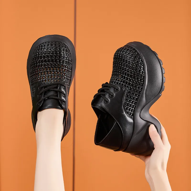 Milan Love Song Shock Absorbers With Abrasion Resistant And Slip Resistant Properties Low Top Chunky Sneakers Women's-8