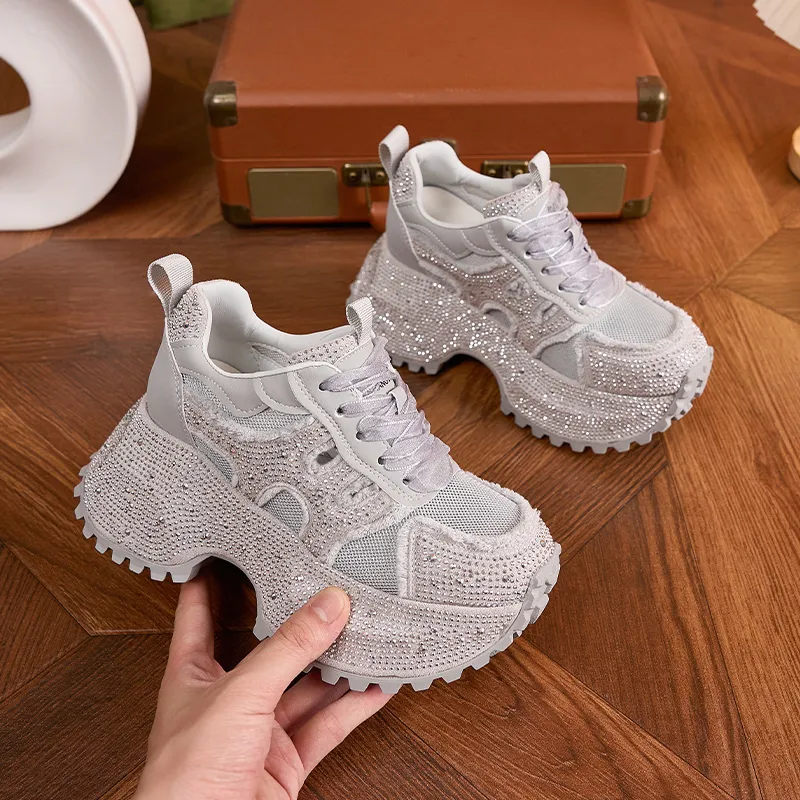 Milan Love Song Cushioning, Slip Resistant, And Abrasion Resistant Low Top Chunky Sneakers Women's-19