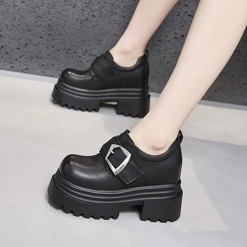 Milan Love Song Ballet Flats Chunky Heel High Heels Women's-11