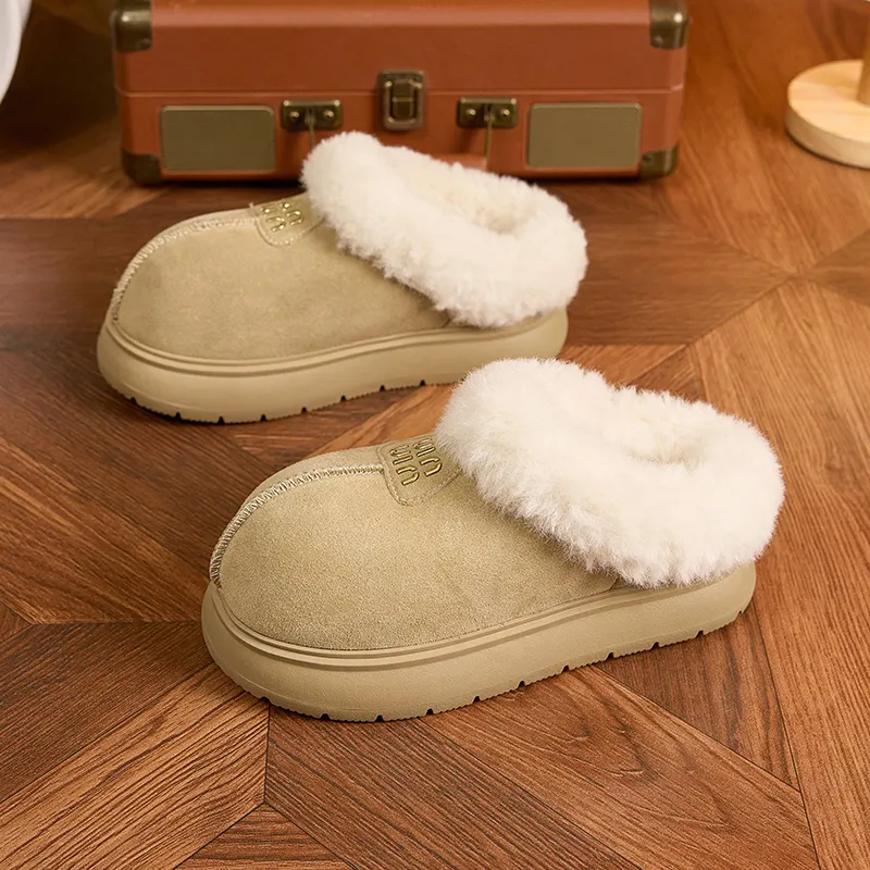 Milan Love Song Rubber Sole Quiet Odor Resistant Abrasion Resistant Wrap toe Slippers Women's-1