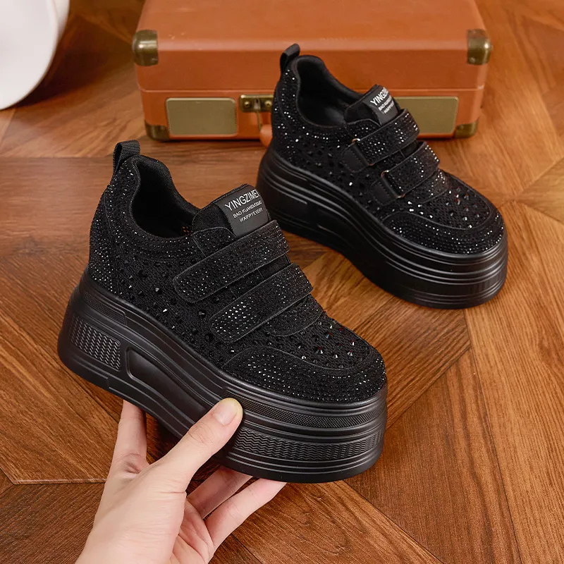 Milan Love Song Wear Resistant Lightweight Height Increasing Low Top Casual Shoes Women's-12