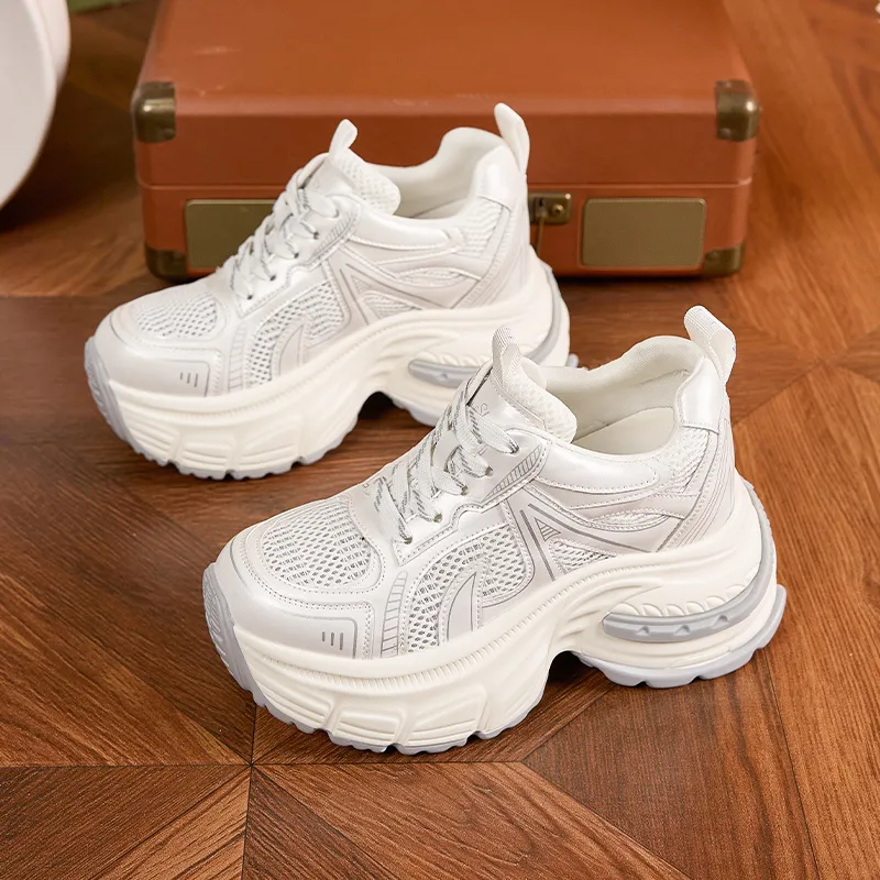 Milan Love Song Cushioning, Slip Resistant, And Abrasion Resistant Low Top Chunky Sneakers Women's-13