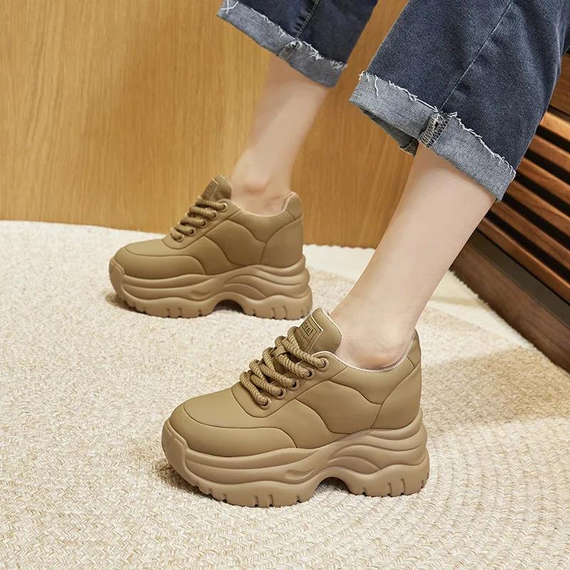 Milan Love Song Wear-Resistant Lightweight Height Increasing Low-Top Casual Shoes Women's-6