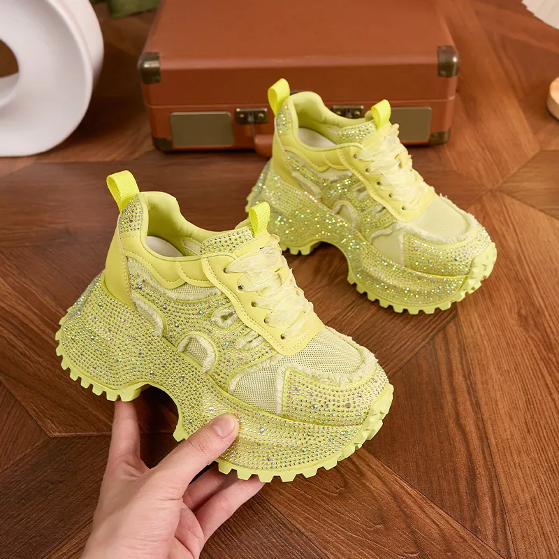 Milan Love Song Cushioning, Slip Resistant, And Abrasion Resistant Low Top Chunky Sneakers Women's-3