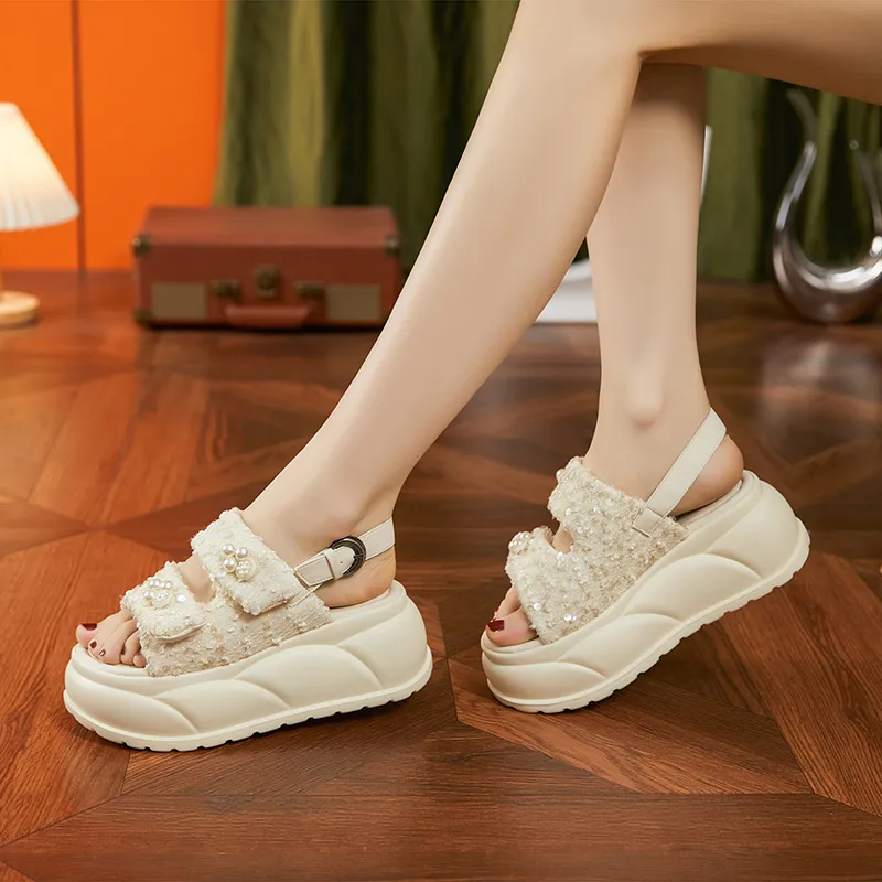 Milan Love Song Roman Sandals 7.5cm Women's-14
