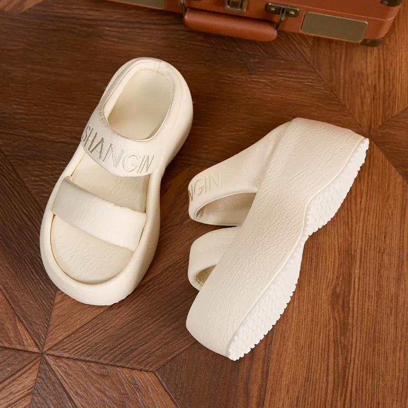 Milan Love Song Rubber Sole Slip Resistant Abrasion Resistant Cushioning Slide Slippers Women's-2