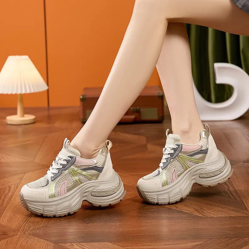 Milan Love Song Cushioning, Slip Resistant, And Abrasion Resistant Low Top Chunky Sneakers Women's-18