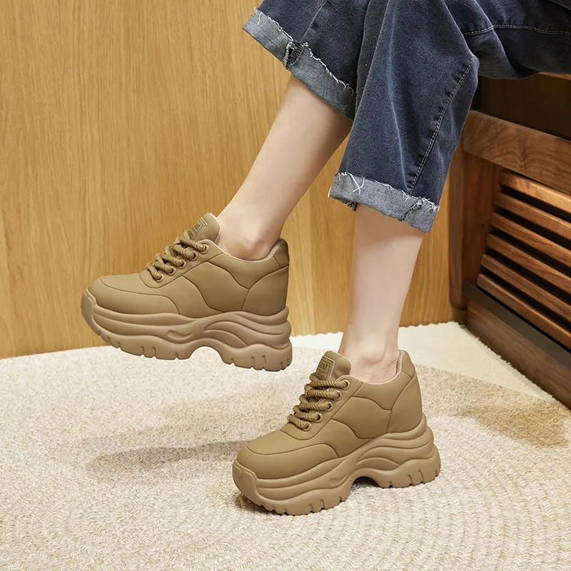 Milan Love Song Wear-Resistant Lightweight Height Increasing Low-Top Casual Shoes Women's-7