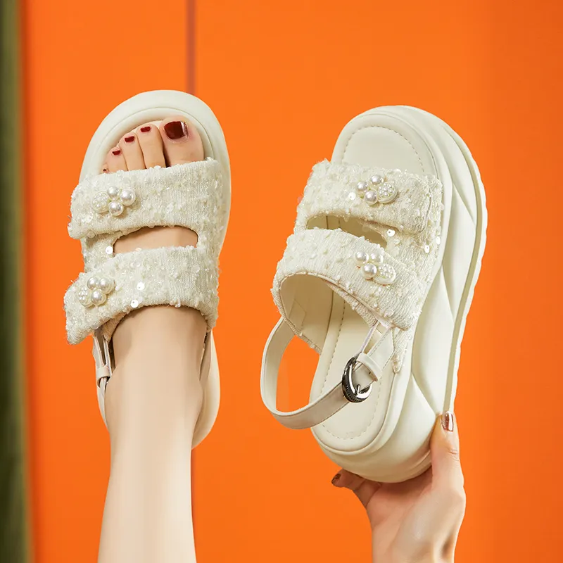 Milan Love Song Roman Sandals 7.5cm Women's-12