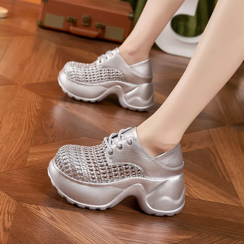 Milan Love Song Shock Absorbers With Abrasion Resistant And Slip Resistant Properties Low Top Chunky Sneakers Women's-3