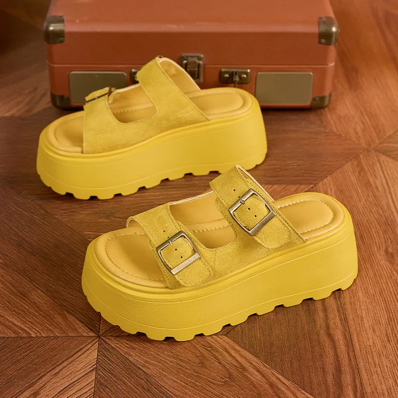 Milan Love Song Metal Slip Resistant Abrasion Resistant Slide Slippers Women's-2