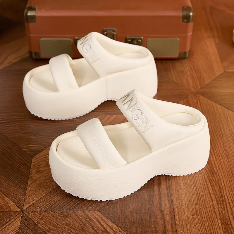 Milan Love Song Rubber Sole Slip Resistant Abrasion Resistant Cushioning Slide Slippers Women's-1
