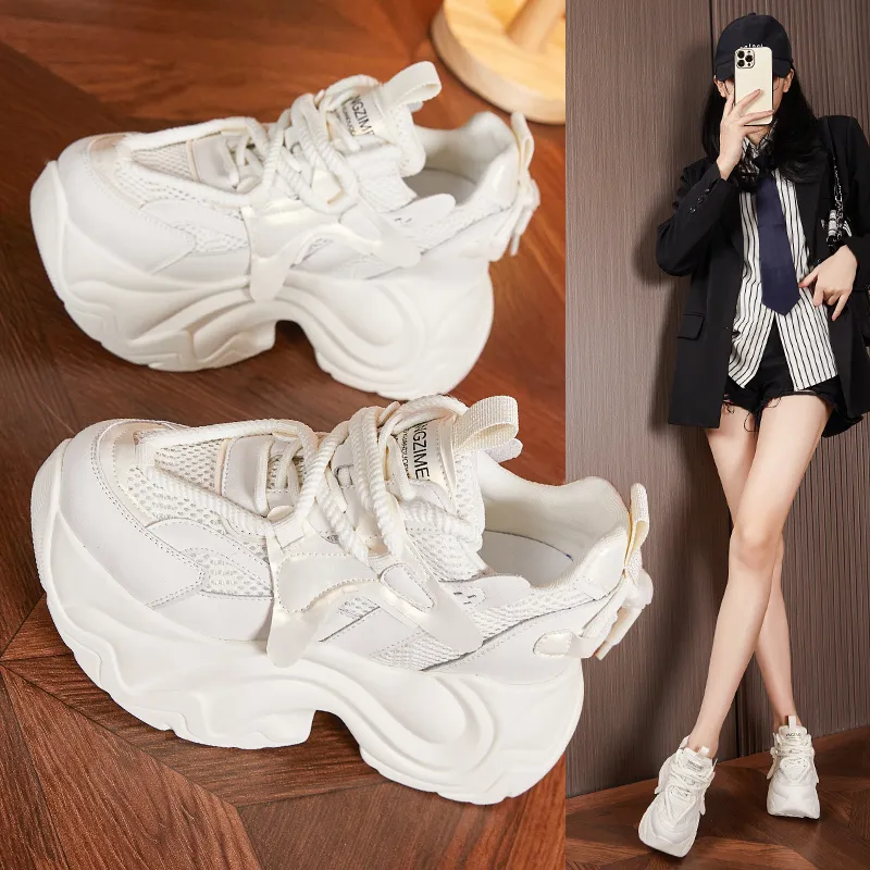 Milan Love Song Cushioning Moisture-Wicking Wear-Resistant Slip-Resistant Low-Top Chunky Sneakers Women's-2
