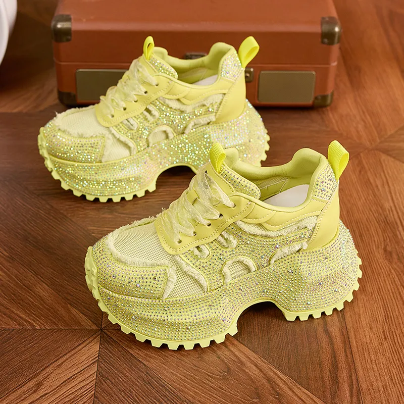 Milan Love Song Cushioning, Slip Resistant, And Abrasion Resistant Low Top Chunky Sneakers Women's-1