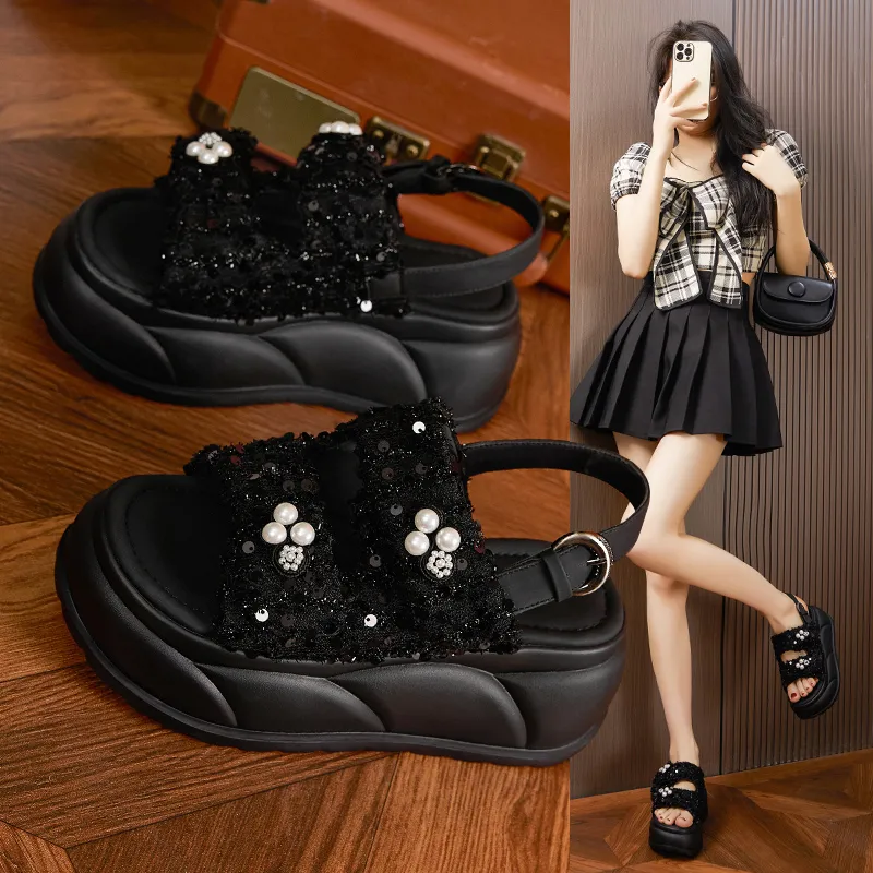 Milan Love Song Roman Sandals 7.5cm Women's-1