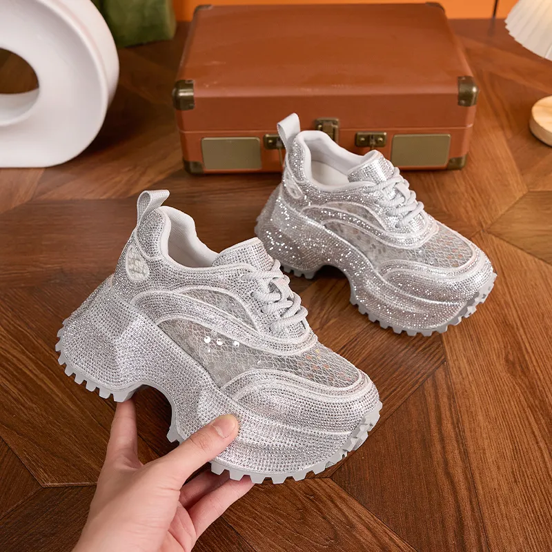 Milan Love Song Cushioning, Wear Resistant Low Top Chunky Sneakers Women's-2