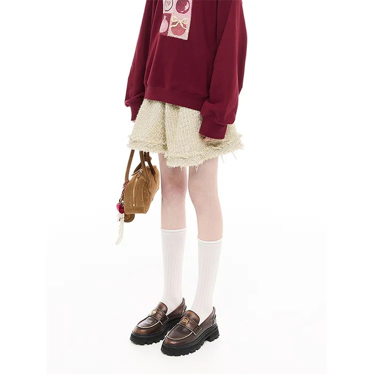 D'zzit Casual Short Skirts Women's Gold-2