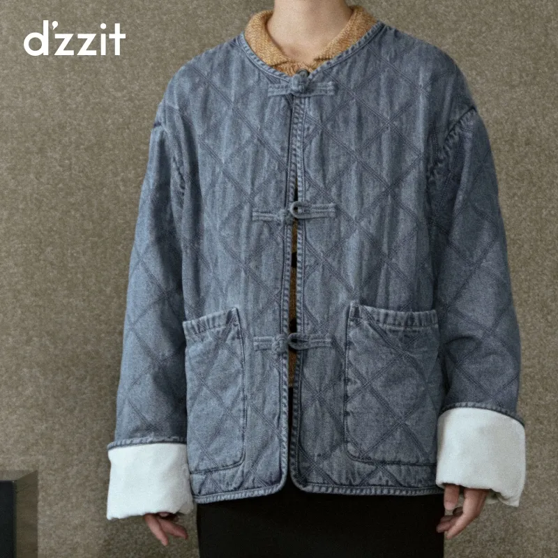 D'zzit Puffer Jacket Women's Blue-2