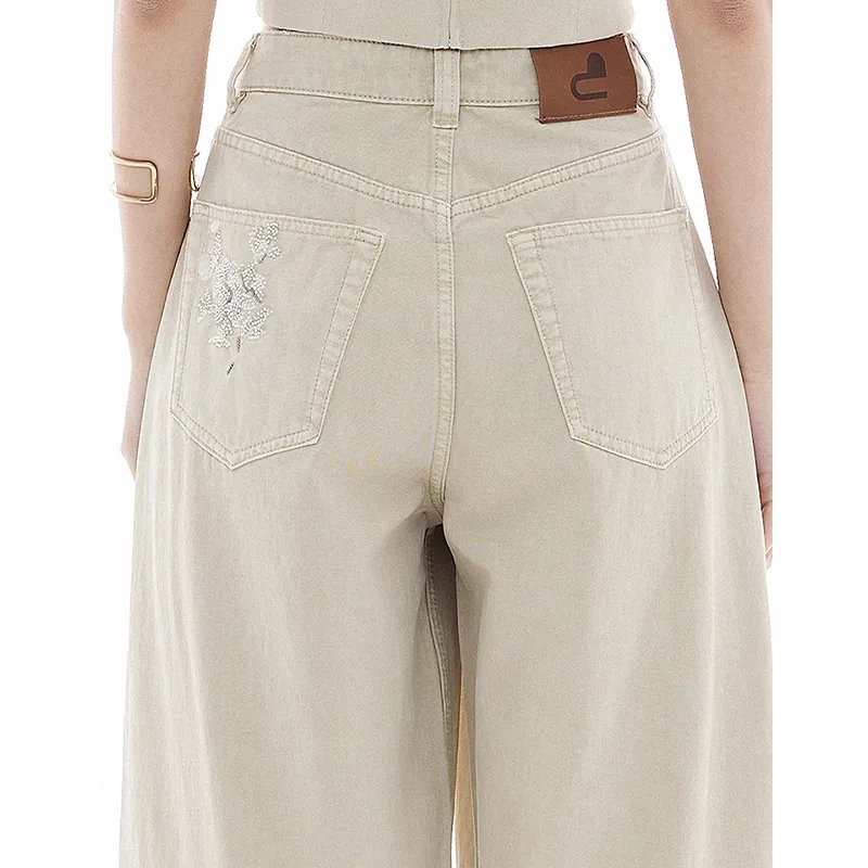 D'zzit Jeans Women's Light Khaki-3