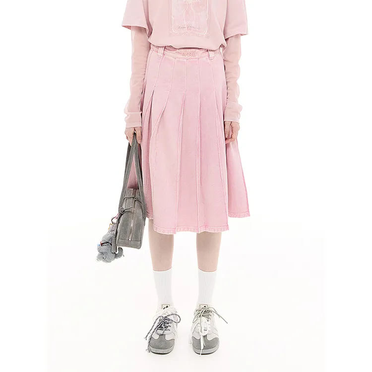 D'zzit Casual Short Skirts Women's Pink-3