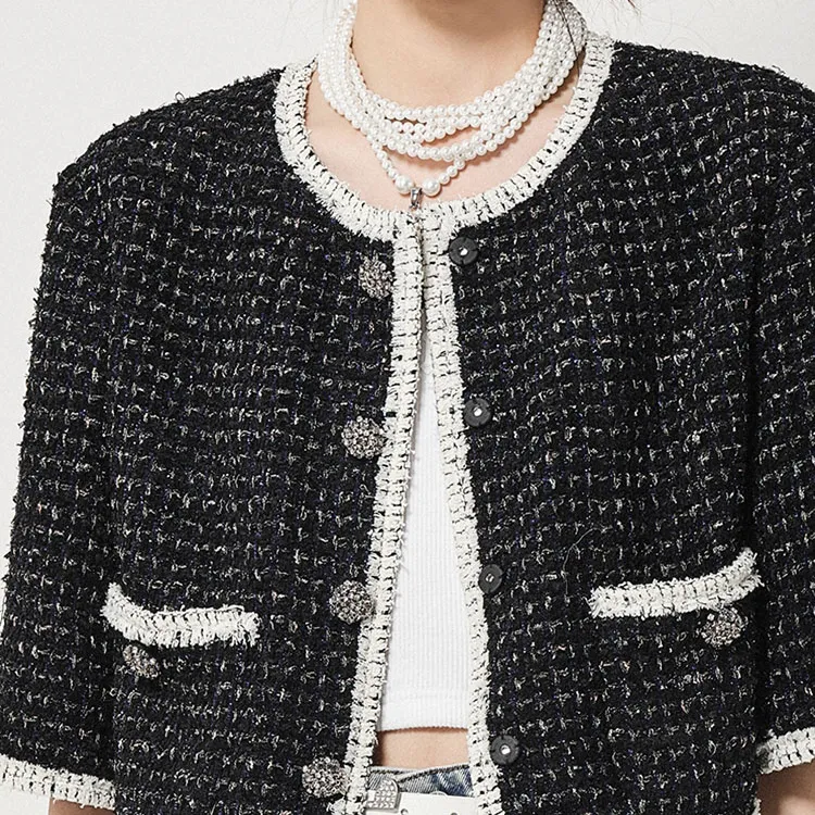 D'zzit Cropped Coat Women's Dark Blue-3