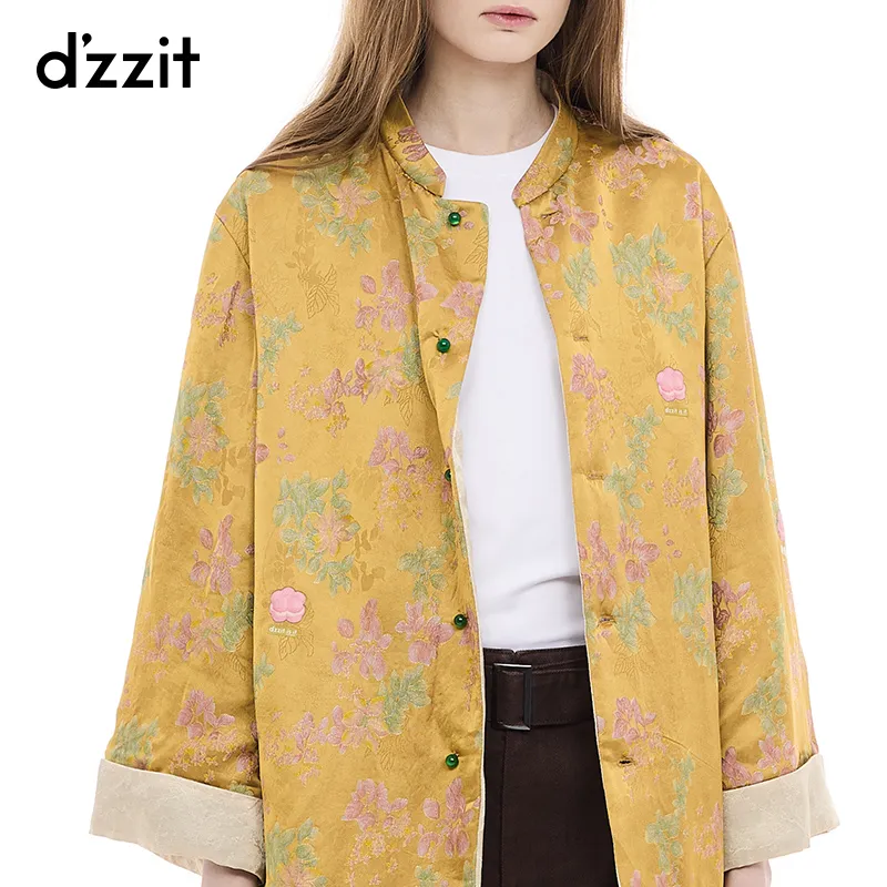 D'zzit Puffer Jacket Women's Yellow-2