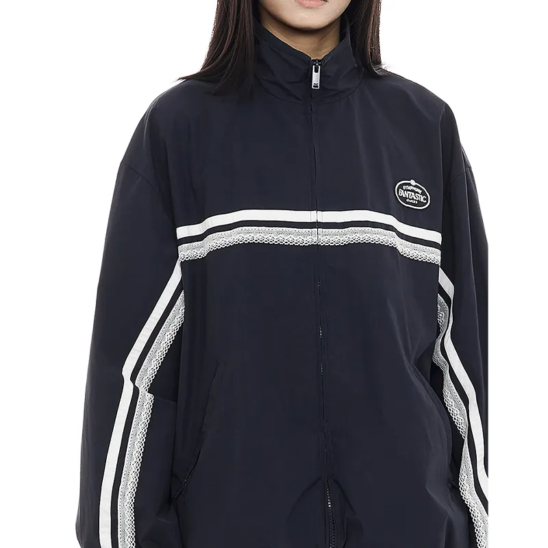D'zzit Cropped Coats Women's Dark Blue-2