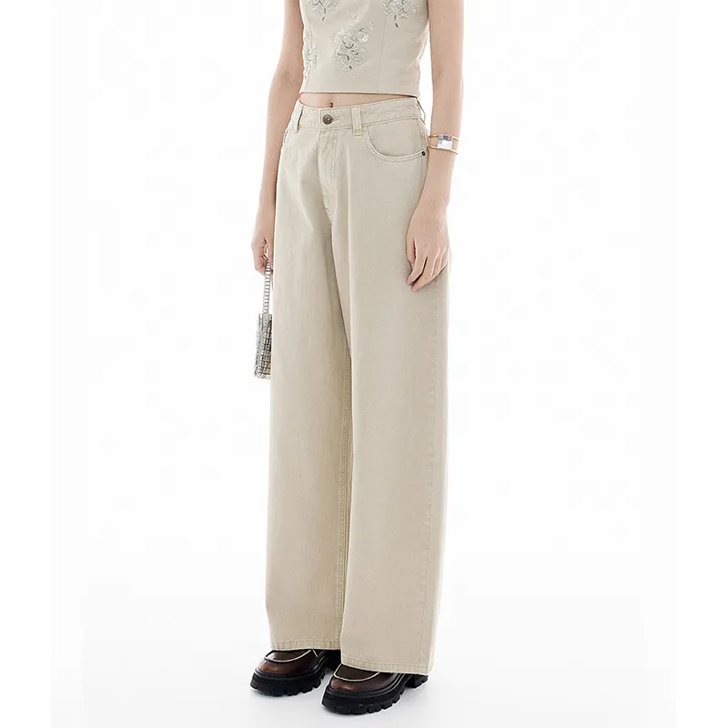 D'zzit Jeans Women's Light Khaki-2